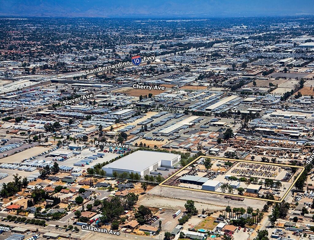14086 Santa Ana Avenue Aerial View