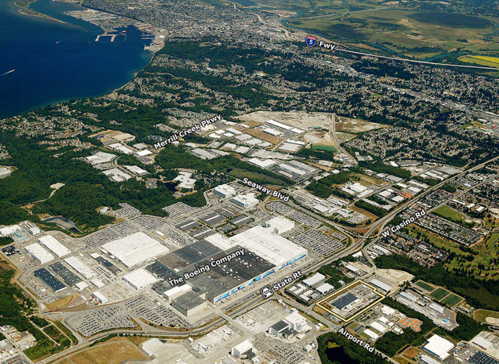 Everett Airport Center Aerial View